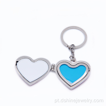 Livre Design personalizado coração forma Love Metal Keychain por atacado